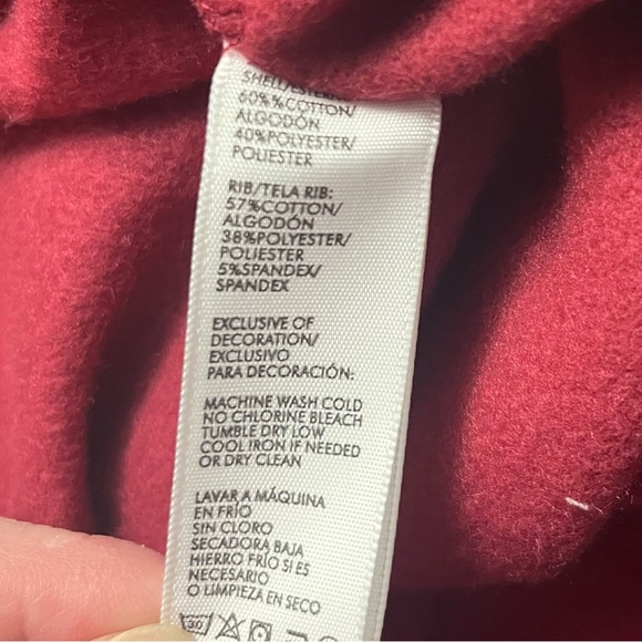 REBECCA MINKOFF Feminists Do It Better sweatshirt XS dark red and white - Picture 12 of 13